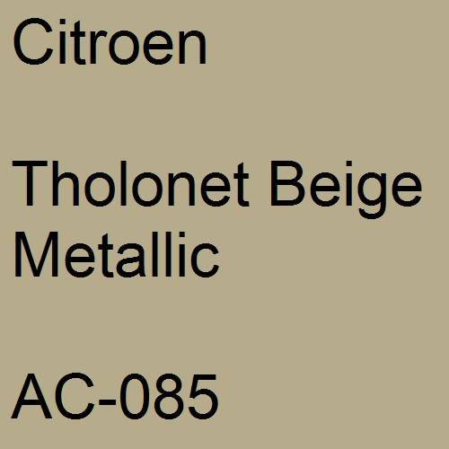 Citroen, Tholonet Beige Metallic, AC-085.